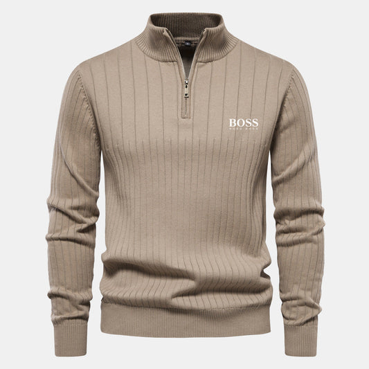 HB Zip Classic Knit Sweater